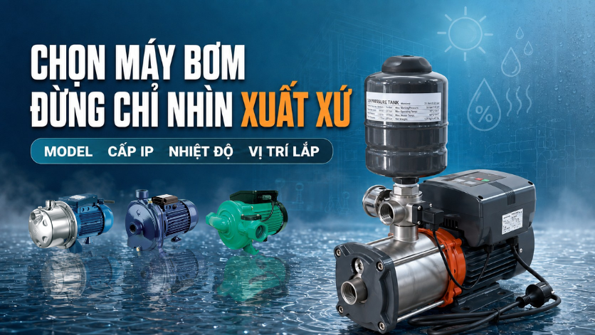 chọn máy bơm cho khí hậu nóng ẩm