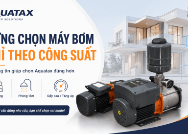 chọn m&aacute;y bơm theo c&ocirc;ng suất